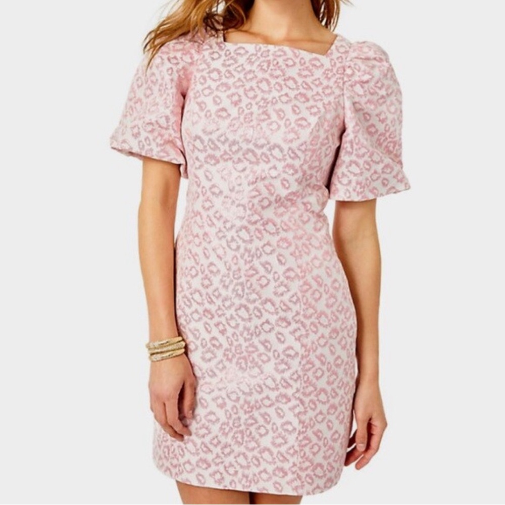 Lilly Pulitzer Pink Leopard Mini Dress